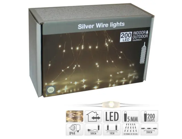 Διακοσμητικός Φωτισμός (AX8702520) με 200 Warm White Micro LED - 7m AX8702520