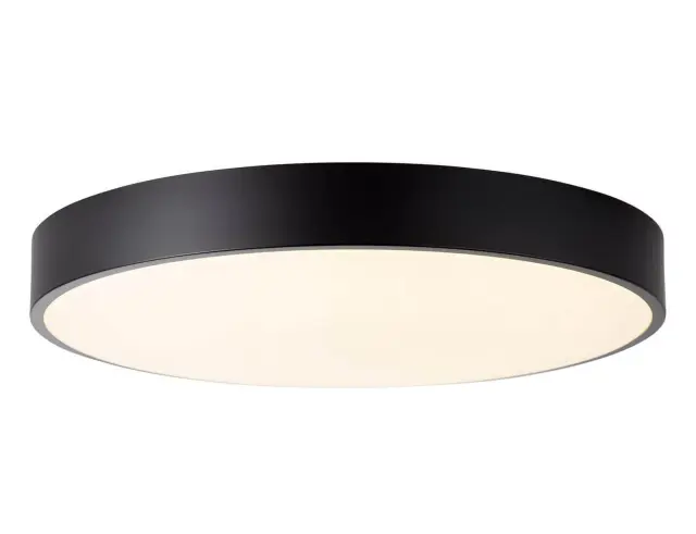 Φωτιστικό Οροφής Απλίκα Slimline Brilliant, με λαμπτήρα LED, τηλεχειριστήριο και διαστάσεις 49x49x8.5cm - Μαύρο 2