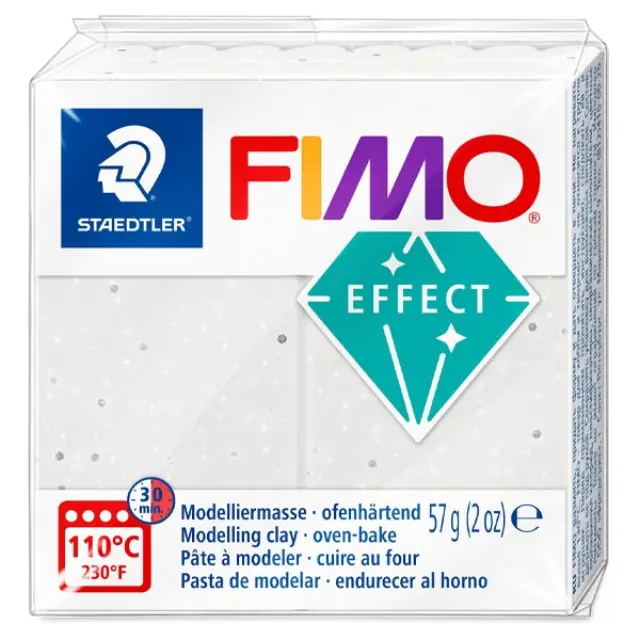 Πολυμερικός Πηλός Staedtler Fimo Effect No003 - White Granite - 57gr