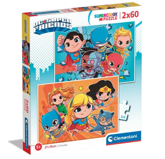 Παζλ Supercolor DC Comics Super Friends 2x60 τμχ / 21624 (AS Company)