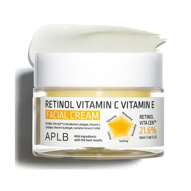 APLB Retinol Vitamin C Vitamin E Facial Cream Κρέμα Αναζωογόνησης & Αντιγήρανσης 55ml