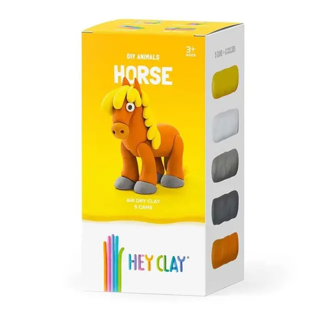 Hey Clay Κατασκευές από Πολύχρωμο Πηλό Animals Horse (3+ ετών) 50112 3