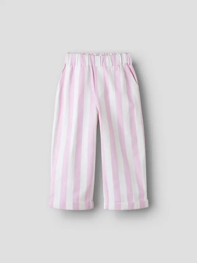Name It Παντελόνι κοριτσίστικο υφαντό Ροζ NMFFRIBA WIDE PANT - 13254696