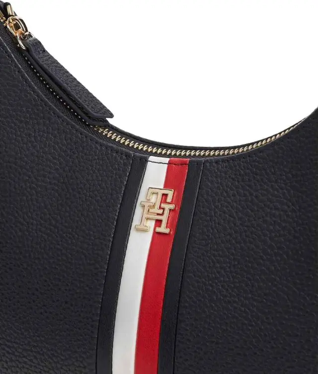 Tommy Hilfiger Γυναικεία Μεσαία Τσάντα Ώμου TH Corp Essentials Shoulder Bag Σκούρο Μπλε 3