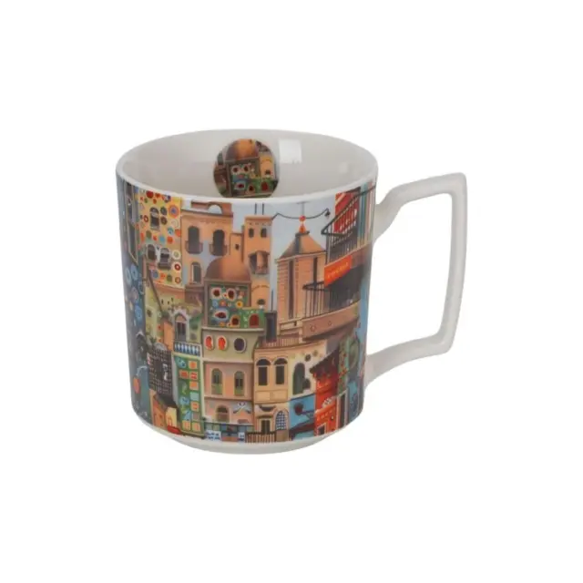 Duo gift Modern Art Πορσελάνινη Κούπα 450ml: Sweet City 2
