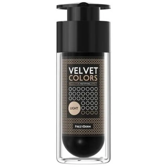 Frezyderm Velvet Colors Light Make Up Προσώπου με Βελούδινη Ματ Υφή σε Ανοιχτή Απόχρωση, 30ml