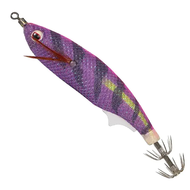 Καλαμαριέρα Misaki Ebi Kaji #2.5 Floating 75mm MIEK90PST Purple Stripe - UV
