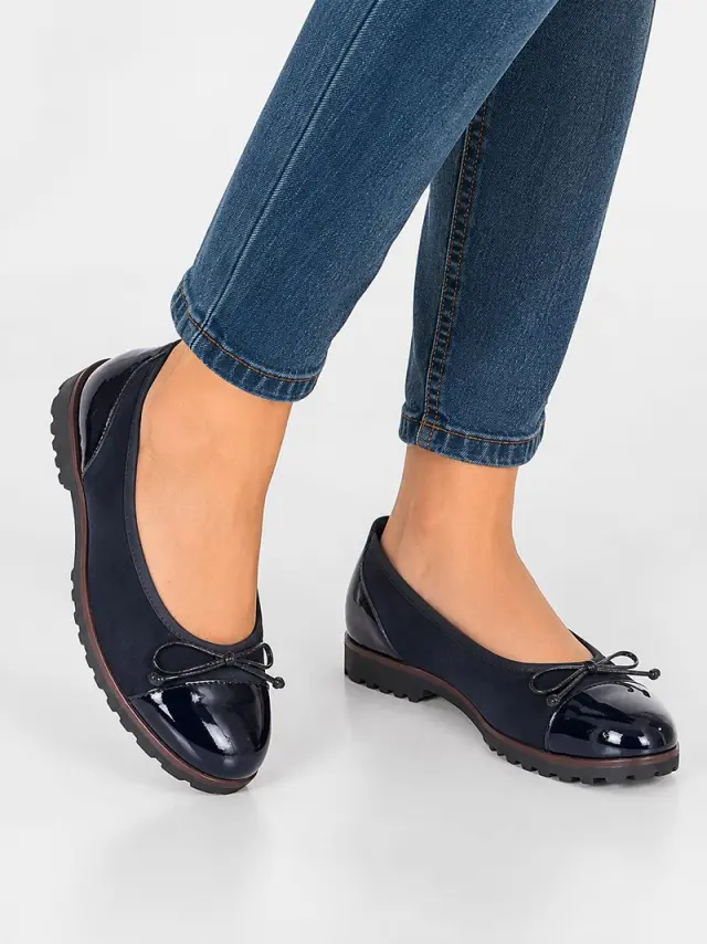 Gabor Μπαλαρίνες Γυναικείο δέρμα Nubuck/HT Μπλέ GAB/74100 002-D/BLUE - 36 2