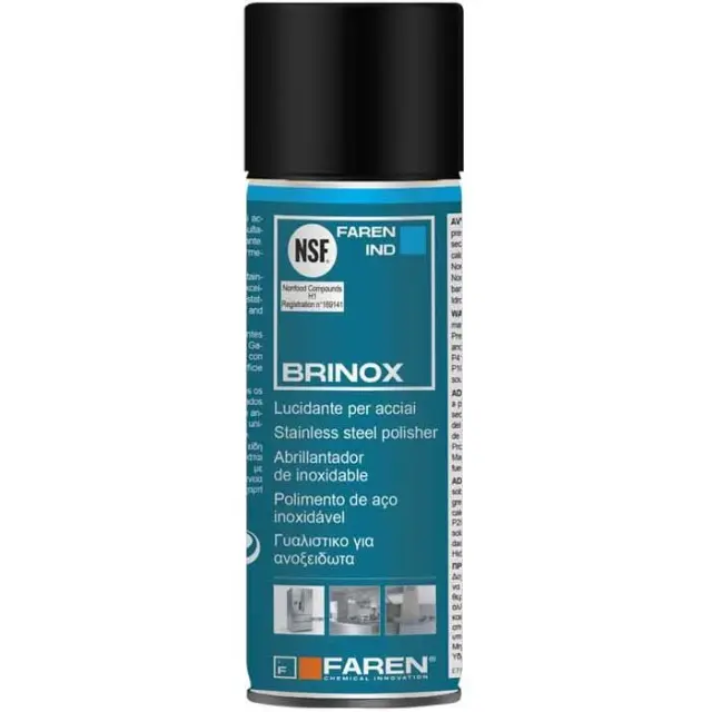 SPRAY ΓΥΑΛΙΣΤΙΚΟ ΙΝΟΧ BRINOX FAREN 400ML 909003