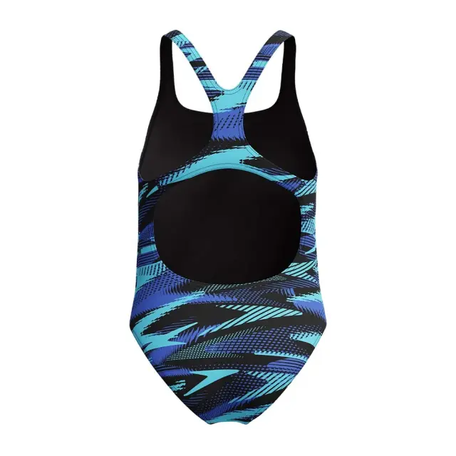 Speedo Girl's HyperBoom Allover Medalist Swimsuit Μπλε 800372818291 (Speedo) - 128 2