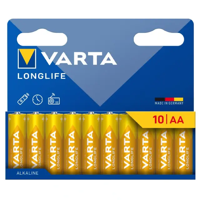Μπαταρία Αλκαλική Varta Longlife AA LR06 Mini Minion 10άδα