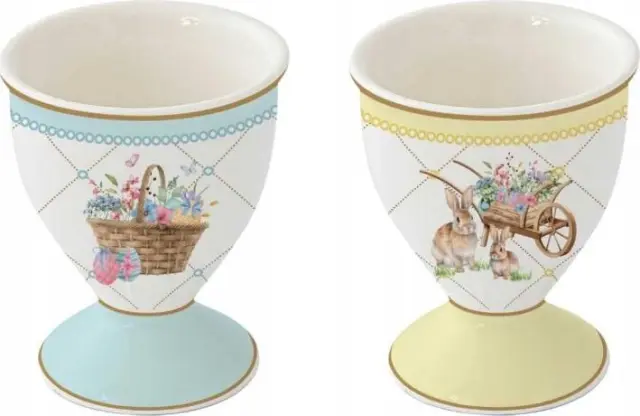 Spring Bloom Egg Cup Set Σετ 2 Αυγοθήκες Πορσελάνης