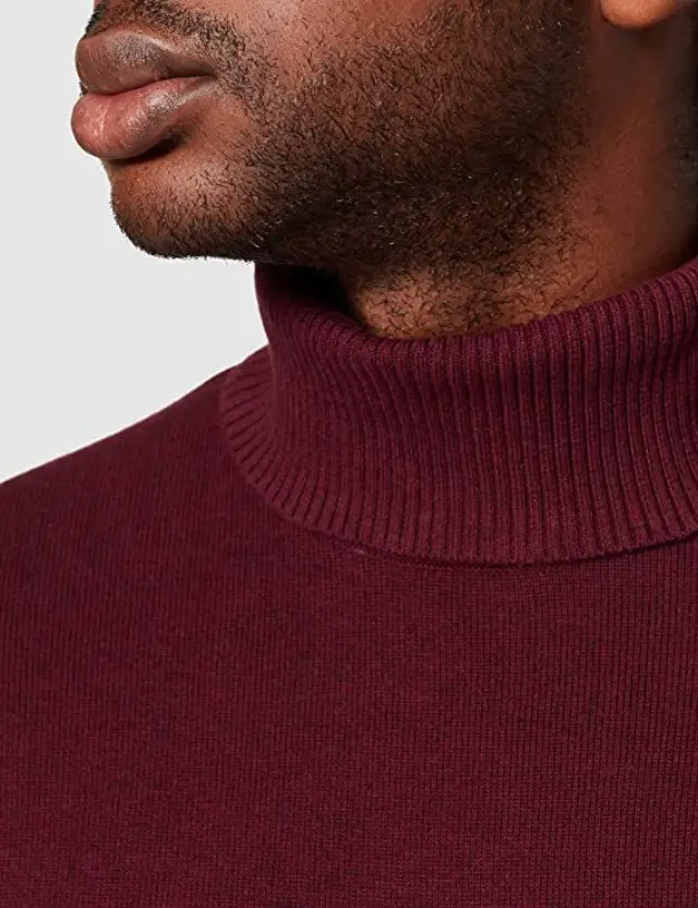 TOM TAILOR TURTLE NECK SWEA CREW ΑΝΔΡΙΚΟ ΠΛΕΚΤΟ BORDEAUX 3