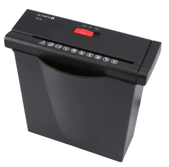 Καταστροφέας Εγγράφων P2 6xA4 7lt Μαύρo OLYMPIA PS 36 3