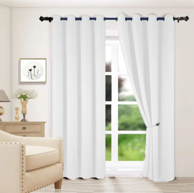 Κουρτίνα με τρούκς HS026-V01 Bianco - 140 x 270