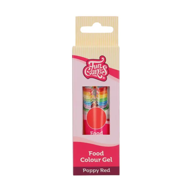 FunCakes Χρώμα σε Τζελ - Poppy Red - 30γρ.