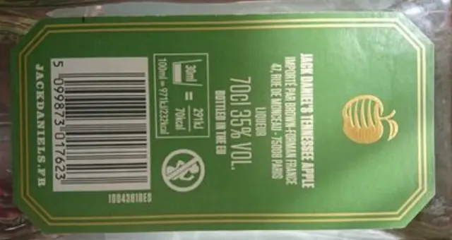 JACK DANIEL S TENNESSEE APPLE WHISKY 700ML 2
