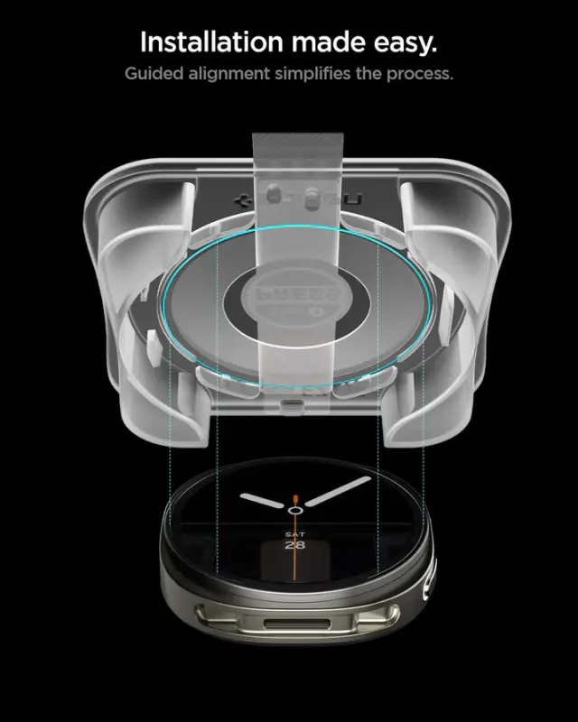 Spigen Glas.tr ”ez-fit” 2-pack Galaxy Watch 8 / 9 (44 Mm) Clear 3