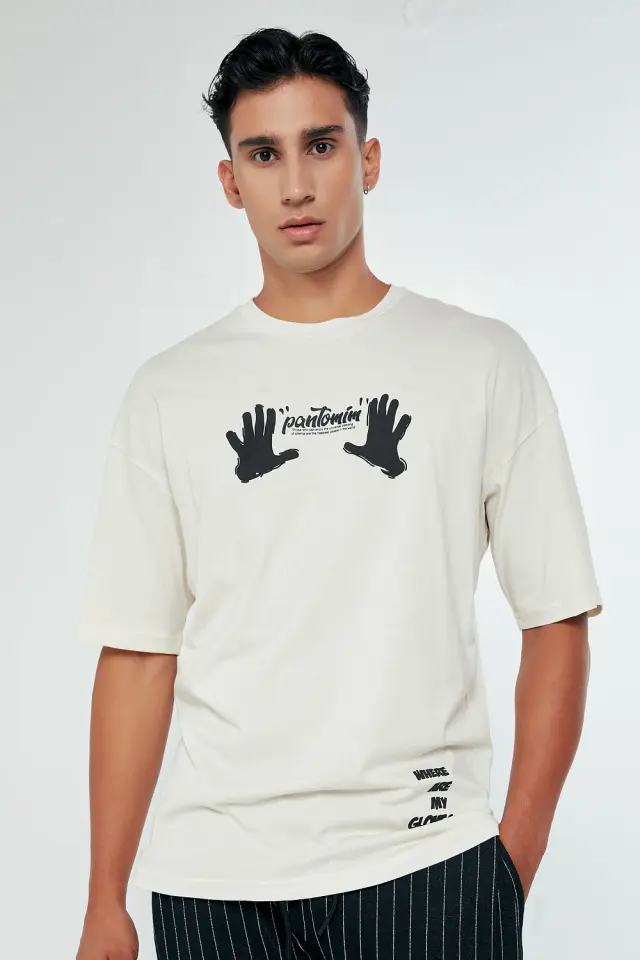 T-Shirt Βαμβακερό Pantomim Μπεζ