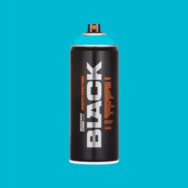 Montana Black Spray Paint 400ml TR5000-True Cyan