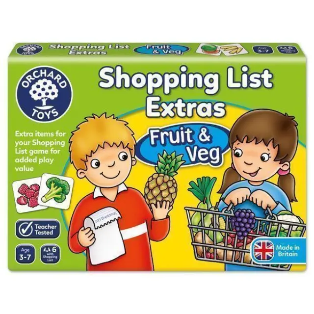 Orchard Toys "Λίστα για ψώνια- Extras Φρούτα & λαχανικά" (Shopping List Extras Fruits) Ηλικίες 3-7 ετών (ORCH090)