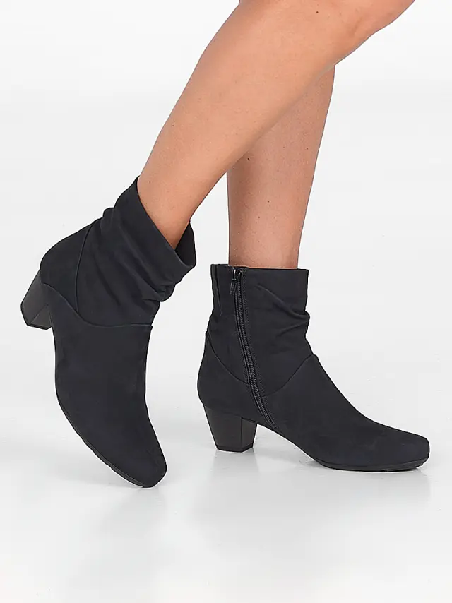Gabor Μποτάκια με Τακούνι Γυναικείο δέρμα Nubuck Μπλέ GAB/32823 46-OCEAN 2