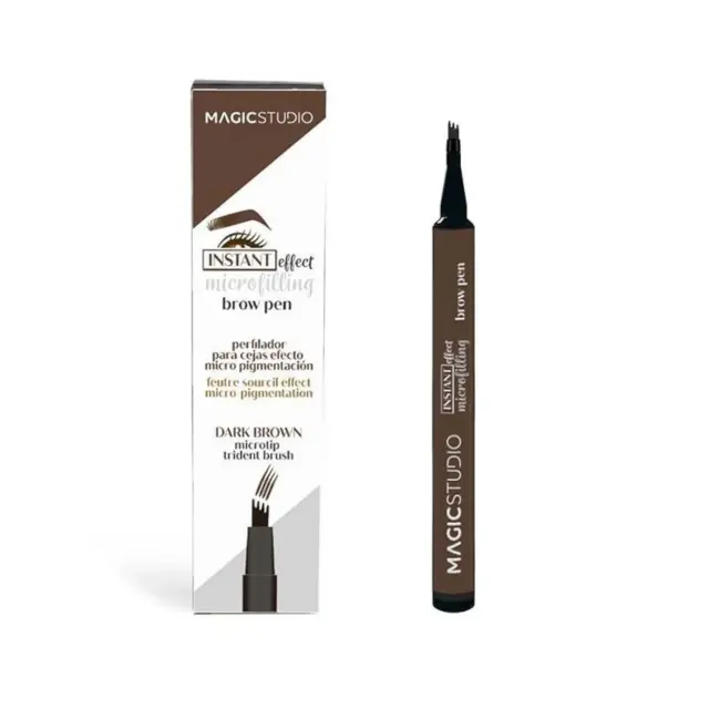 Magic Studio Microfilling Brow Pen Σκούρο Καφέ