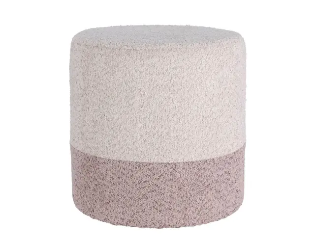 Σκαμπό Home & Styling Collection με διαστάσεις 35x34cm - Beige/Light Pink AAK400000 2