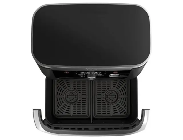 Φριτέζα αέρος Ninja Foodi Max Dual Zone AF500EU με αποσπώμενο κάδο, ισχύ 2470W και χωρητικότητα 10.4LAF500EU 2