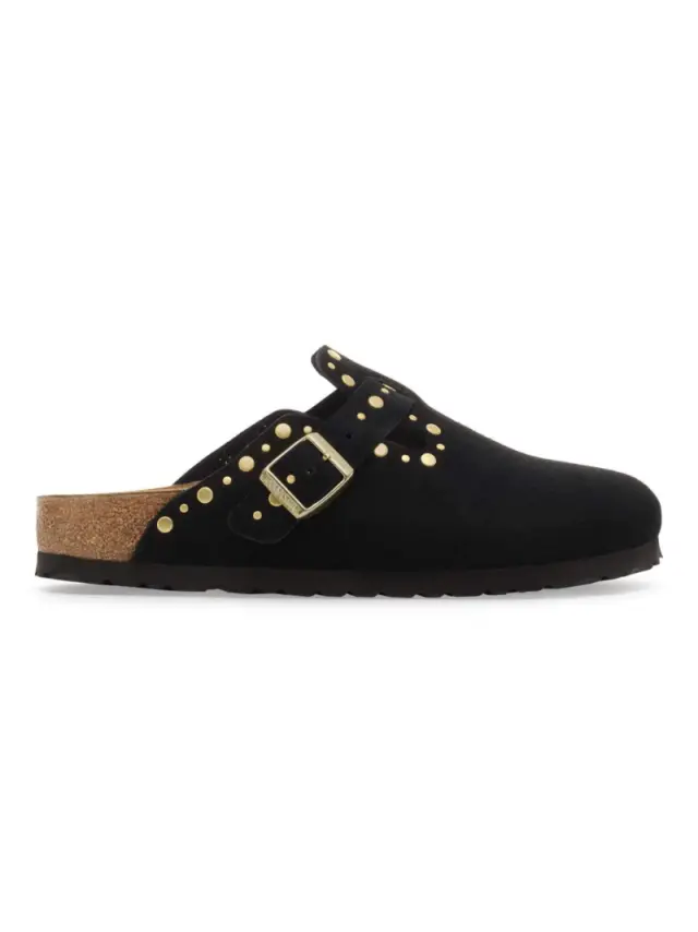 Birkenstock Σαμπώ Γυναικείο δέρμα suede Μαύρο BIR/BOSTON RIVET 1030491 BLACK - 38 3