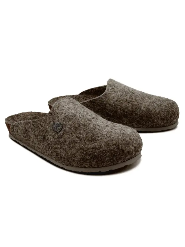Genuins Παντόφλες Unisex τσόχα Καφέ GEN/HELSINKI BROWN 3