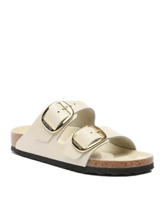 Birkenstock Πέδιλα Γυναικείο δέρμα Άσπρο BIR/ARIZONA BIG BUCKLE 1026128 ECRU 2