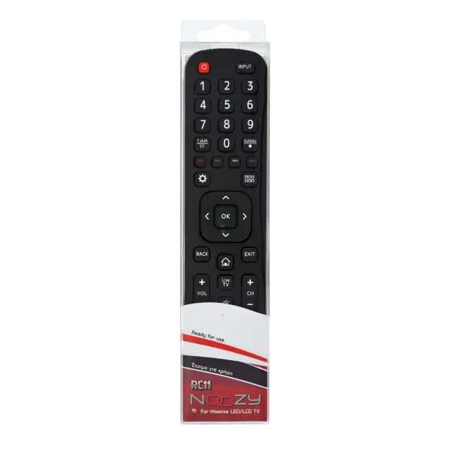 Τηλεχειριστήριο Noozy RC11 για Τηλεοράσεις Hisense Άμεσης Αντικατάστασης χωρίς Προγραμματισμό 2