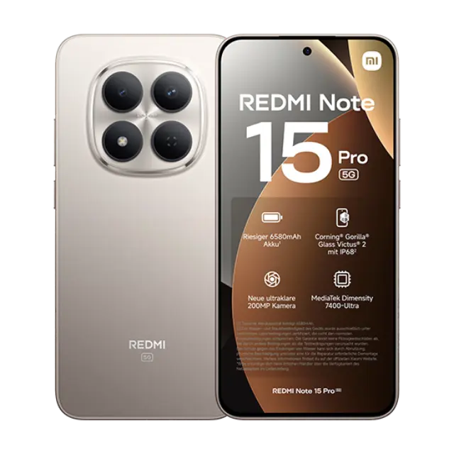 Xiaomi Redmi Note 15 Pro 5G NFC Dual Sim 8GB RAM 256GB - Titanium