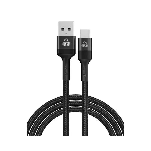 Powertech PTR-0128 PD 60W Charge & Sync Cable USB To USB-C 1m Μαύρο