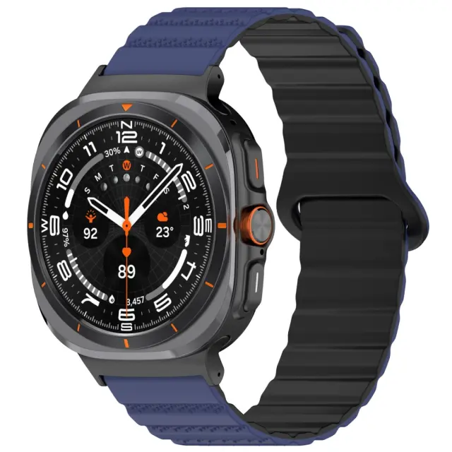 Two-Color Magnetic Λουράκι για Galaxy Ultra 47mm-Dark Blue/Black OEM