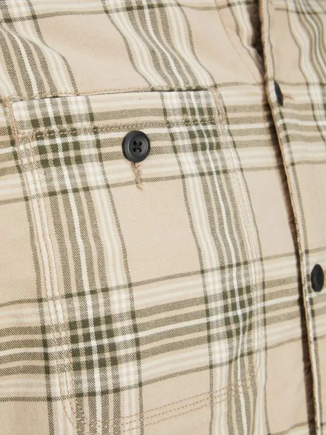 JCOBEN CLASSIC TEDDY OVERSHIRT LS Dune 2