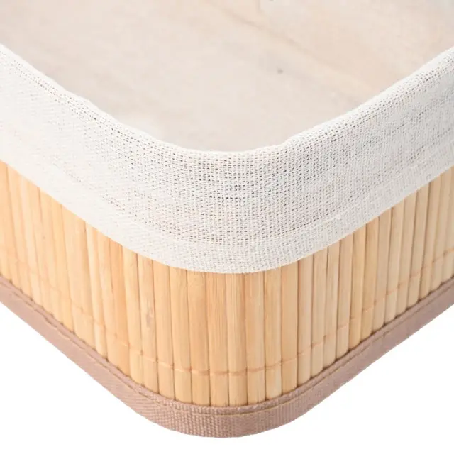 Estia Καλάθι Οργάνωσης Bamboo Essentials 30X20Cm Me Επένδυση 3