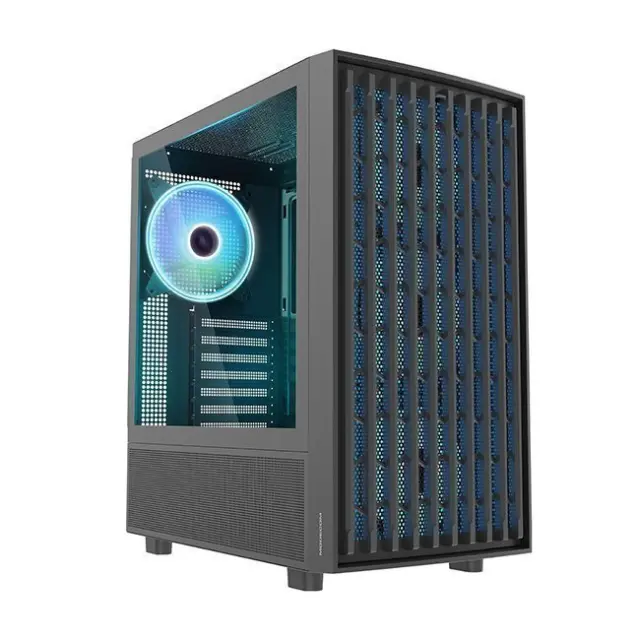 Modecom PC Case Breeze ARGB Flow Midi Tower Black (AT-BREEZE-MG-ARGB-10-000000-0002)