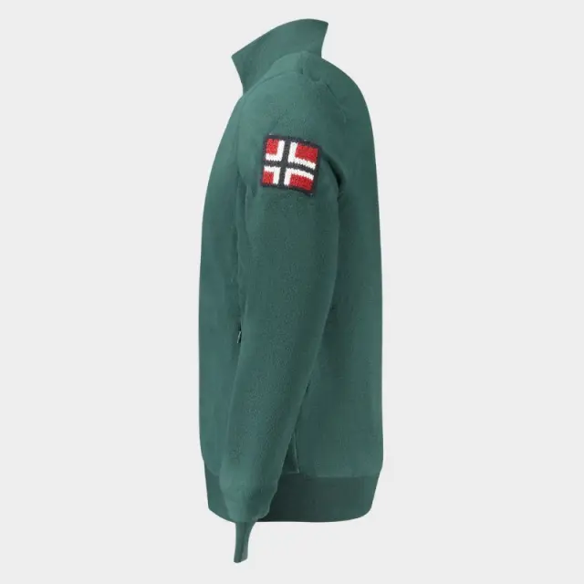 Norway Nautical School - Ανδρική Ζακέτα Φούτερ Fleece 859532-ALPINE Πράσινο - 3XL 3