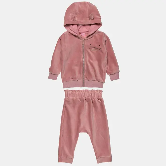 Σετ ζακέτα με κέντημα και παντελονάκι