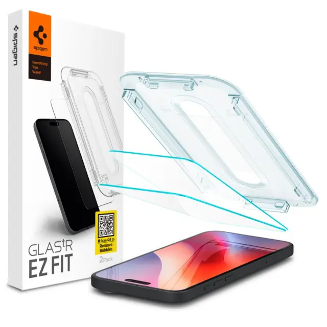 Spigen Screen Protection Glas.tR EZ Fit Tempered Glass iPhone 15 / 16 2pcs