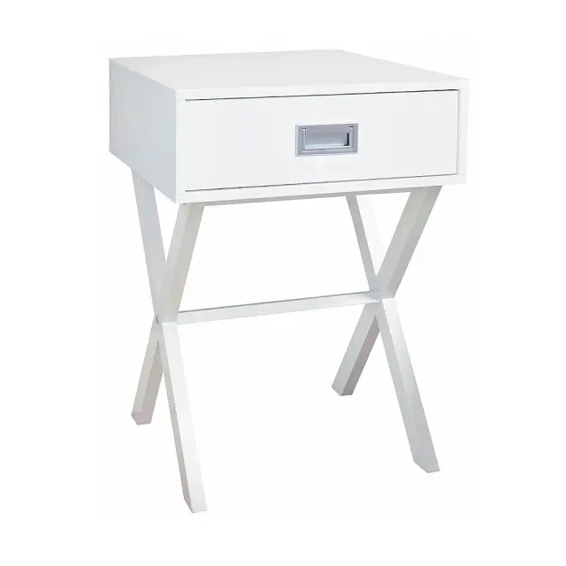 Κομοδίνο MDF Λευκό MDF 40x40x55cm