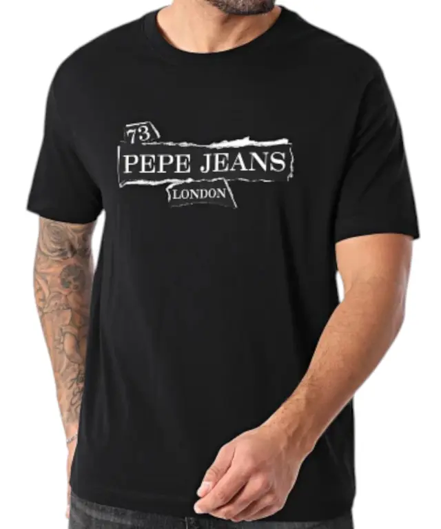 Pepe Jeans - Ανδρικό Κοντομάνικο T-shirt Griffin Tee PM5010175-999 Μαύρο