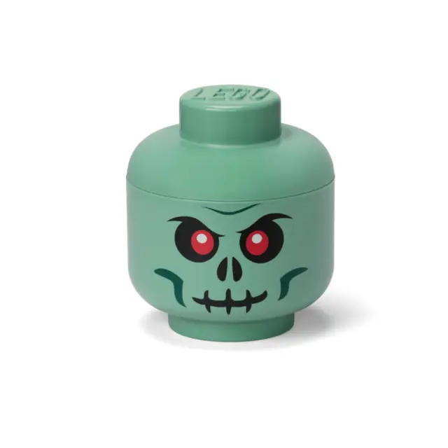 LEGO Κουτί Αποθήκευσης Storage Head – Large, Green Skeleton 248505