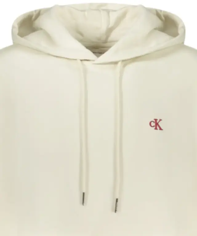 Calvin Klein - Ανδρικό Φούτερ Hoodie Regular Fit LV04RC297G-YAS Εκρού 3