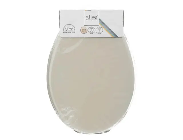 Καπάκι Λεκάνης 5five με διαστάσεις 34.5x45cm - Linen Beige 138005O 2
