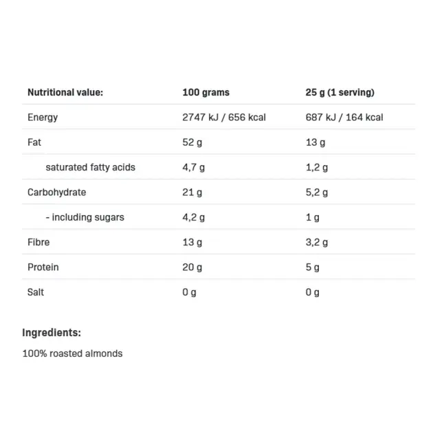 ALLNUTRITION Almond Cream Smooth, 1000 g 2