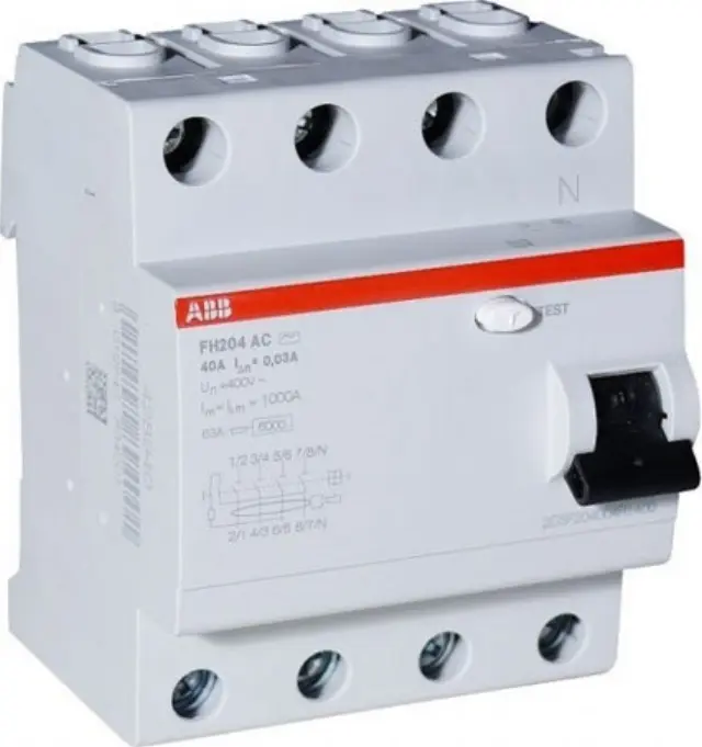 FH204 AC-25/0.03 Residual Current Circuit Breaker 4P AC type 30 mA