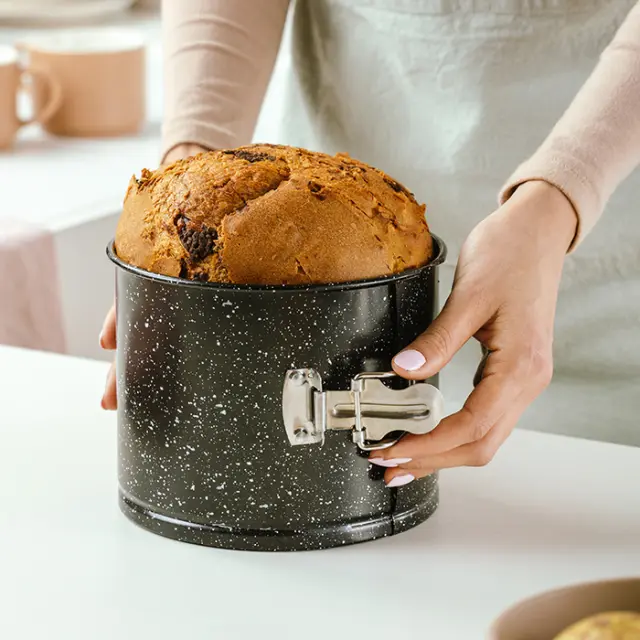 NAVA - Φόρμα panettone αποσπώμενη "Nature" με αντικολλητική επίστρωση stone 16cm 2